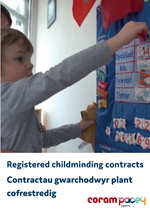 Registered childminding contracts Wales