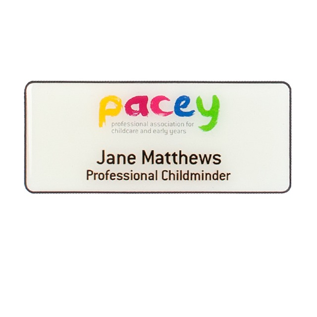 PACEY personalised badge