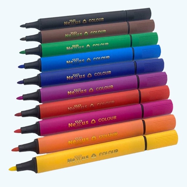 Triangular Colouring Pens - pack of 10