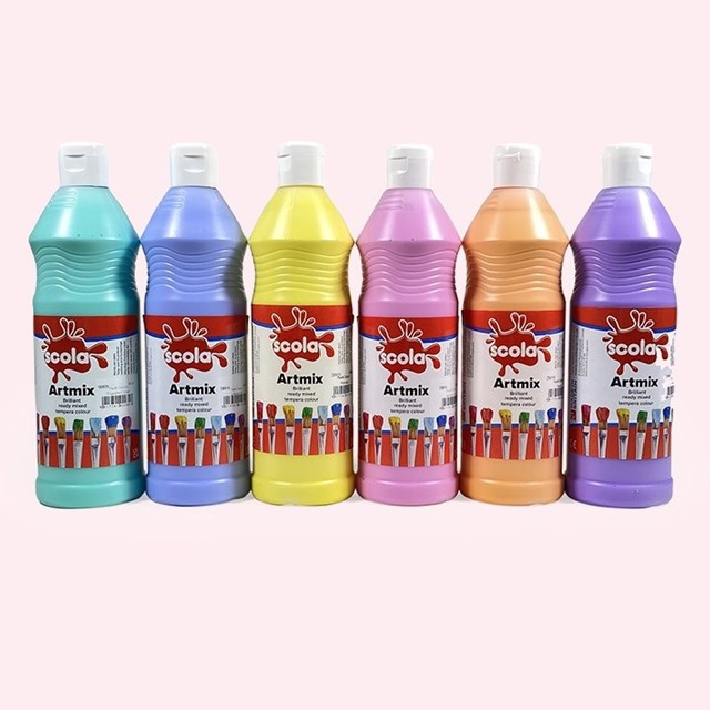 Ready Mix Pastel Paint - 6 bottles