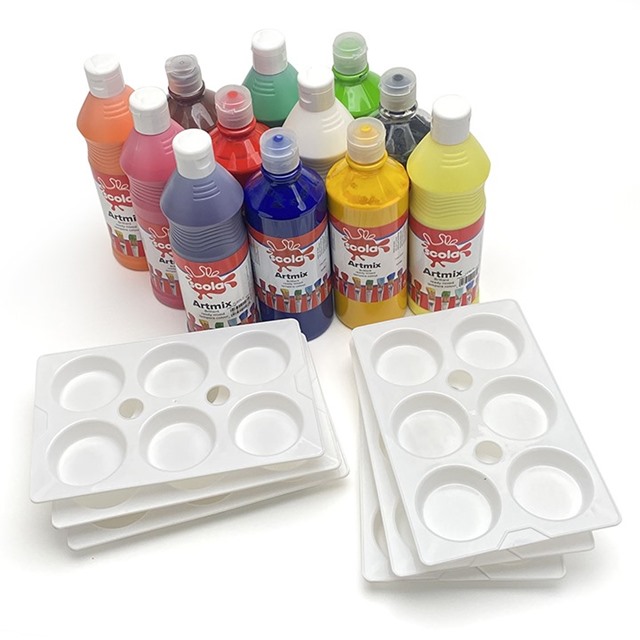 Paints - Set of 12 with 6 Palettes
