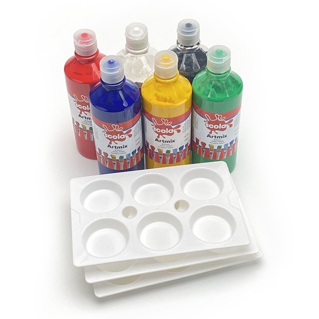 Paints - Set of 6 with 3 Palettes