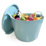 Large Trug with Lid Buck Egg Blue 1