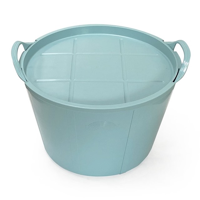 Large Trug & Lid Set - Duck Egg Blue