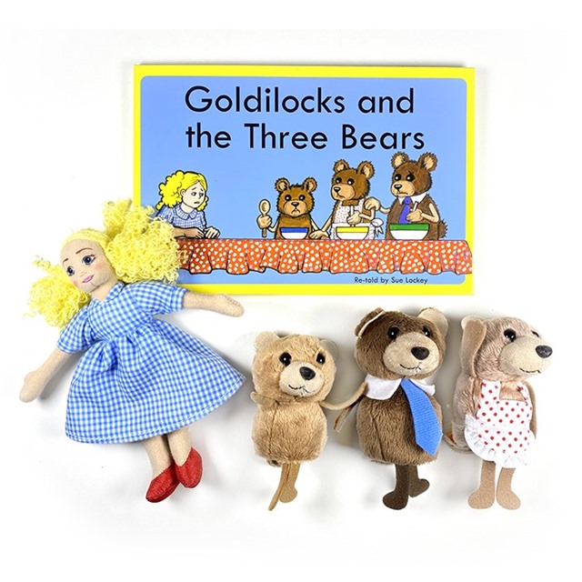 Finger Puppet & Story Set - Goldilocks & The Three Bears