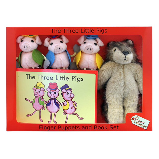 Finger Puppet & Story Set - The Three Little Pigs