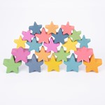 Rainbow Wooden Stars 1