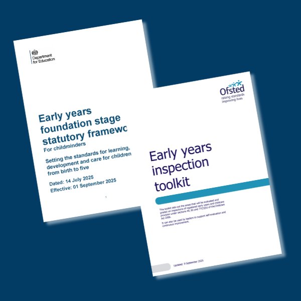 EYFS Statutory Framework (for childminders) and Early Years Inspection Toolkit Bundle