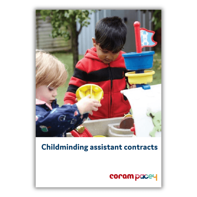 Childminding assistant contracts
