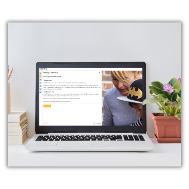 Digital nanny contract