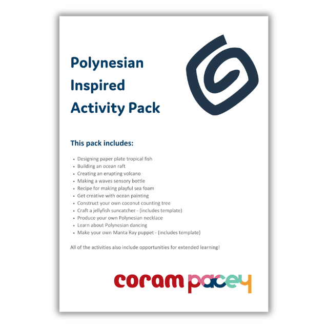 Polynesian inspired activity pack